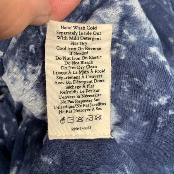 LoveShackFancy Sz. Large Cedria Tie Dye Blue - Picture 5 of 6